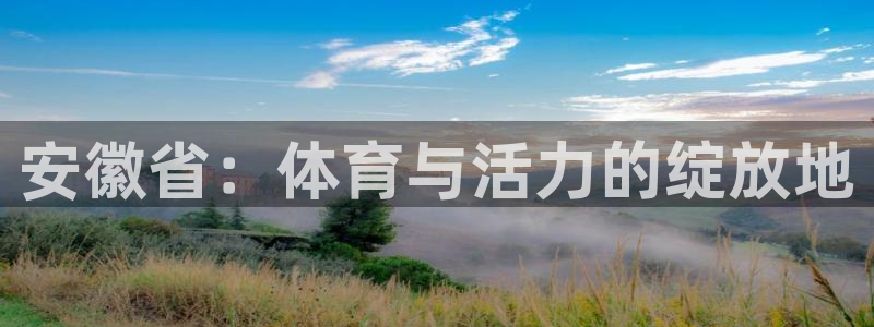 bbin视讯下：安徽省：体育与活力的绽放地